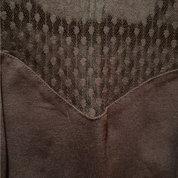 Guess | Women’s Mesh Overlay Black Sheath Dress XS - Picture 2 of 9